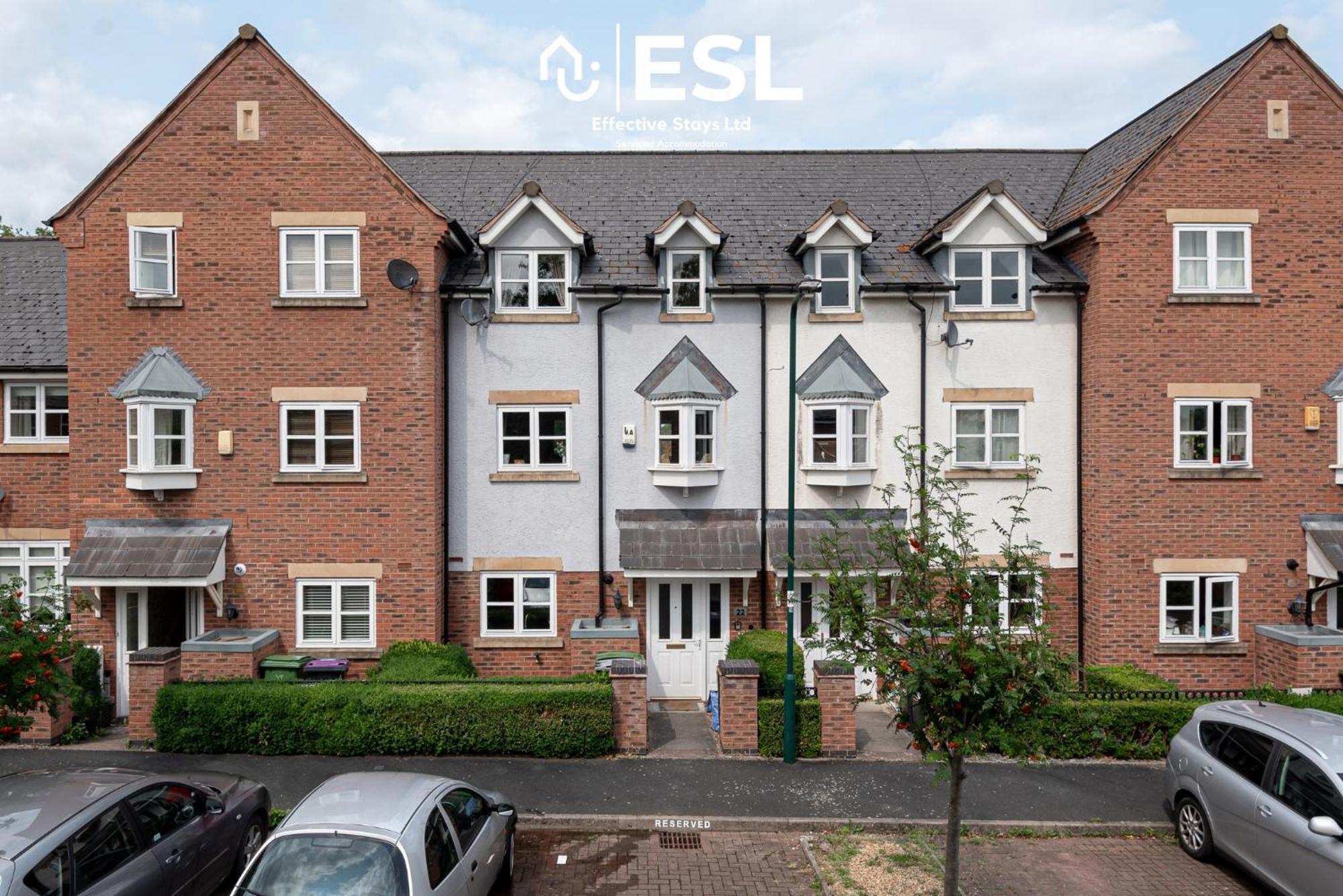 4 Bedroom Townhouse 10Mins Walk From Shrewsbury Town Centre With Parking Esterno foto
